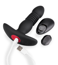 Laden Sie das Bild in den Galerie-Viewer, Analplug mit Vibration und Stoßfunktion Mercury