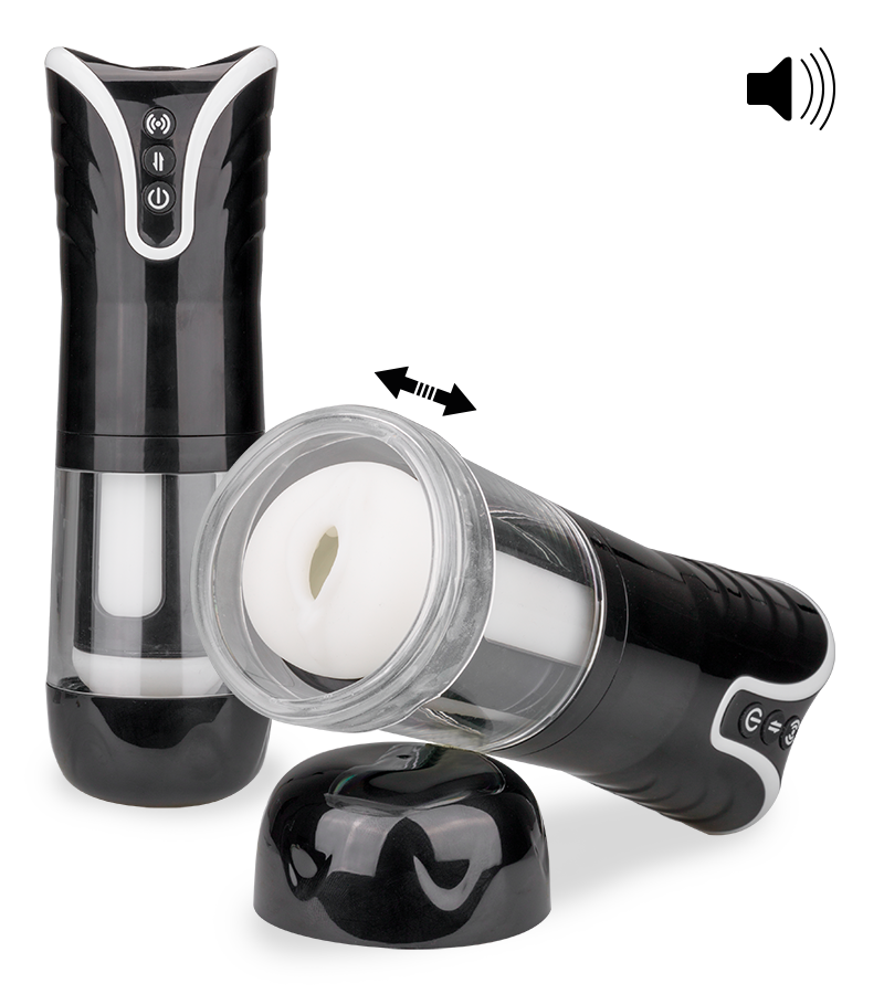 Automatischer Stoßmasturbator mit Vibration