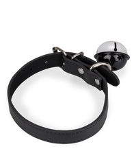 Laden Sie das Bild in den Galerie-Viewer, BDSM-Halsband aus Kunstleder mit großer Glocke