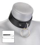 BDSM-Halsband mit O-Ring und Kette