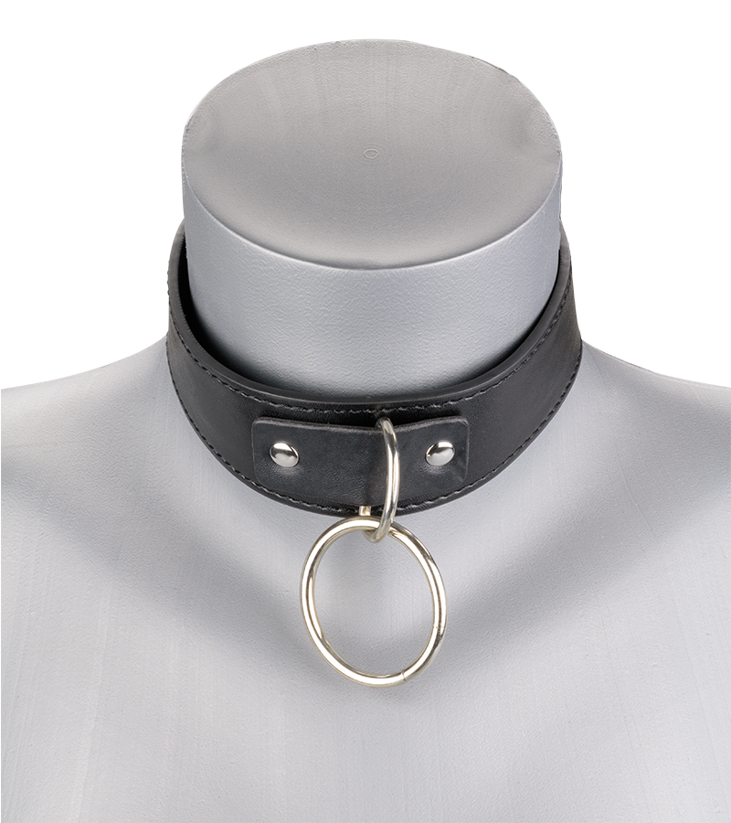 BDSM-Halsband mit O-Ring und Kette