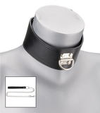 BDSM-Halsband mit Schloss und Leine