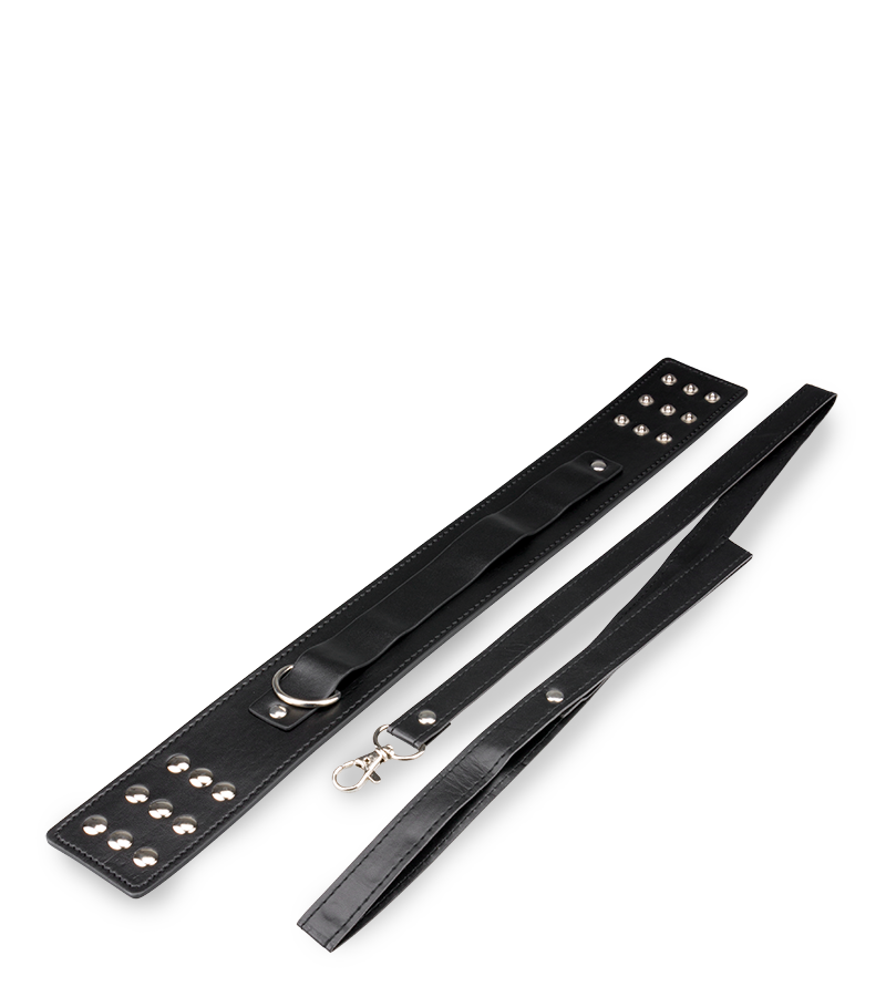 BDSM-Halsfessel mit Leine