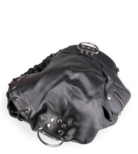 Laden Sie das Bild in den Galerie-Viewer, BDSM-Kopfmaske mit Reißverschluss am Mund und Schloss