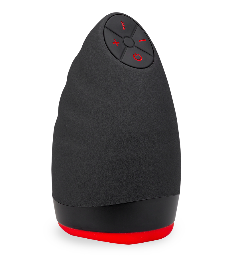 Beheizbarer Vibrationsmasturbator mit Blowjob-Mund