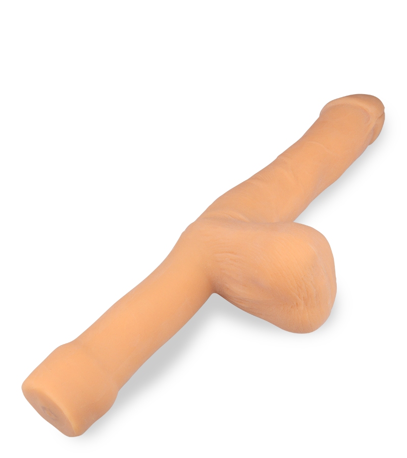 Biegbarer Dildo mit Griff Harry