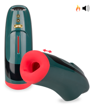 Laden Sie das Bild in den Galerie-Viewer, Blowjob-Masturbator mit Stoßfunktion Deep Kiss