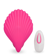 Laden Sie das Bild in den Galerie-Viewer, Butterfly-Vibrator in Muschelform mit Innendildo