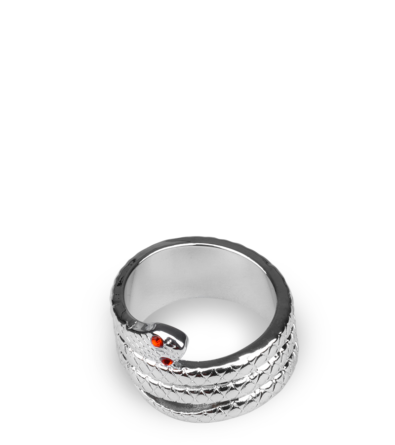 Cockring aus Edelstahl Medusa