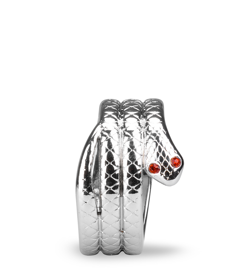 Cockring aus Edelstahl Medusa