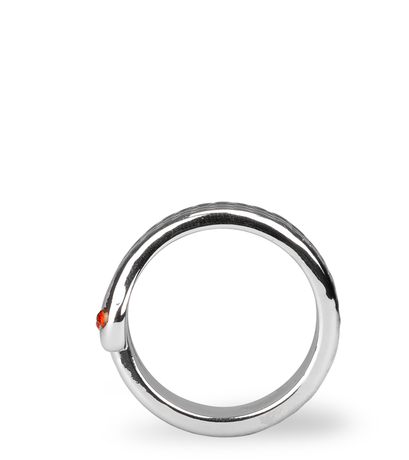 Cockring aus Edelstahl Medusa