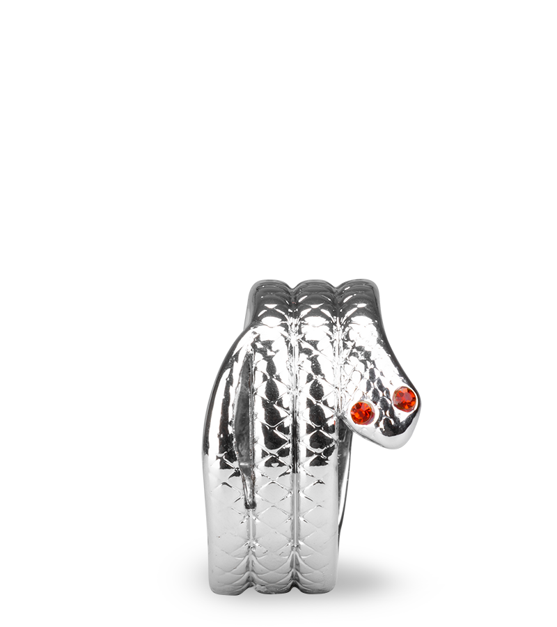 Cockring aus Edelstahl Medusa