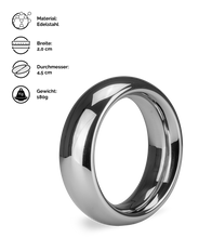 Laden Sie das Bild in den Galerie-Viewer, Cockring aus rostfreiem Stahl Precious