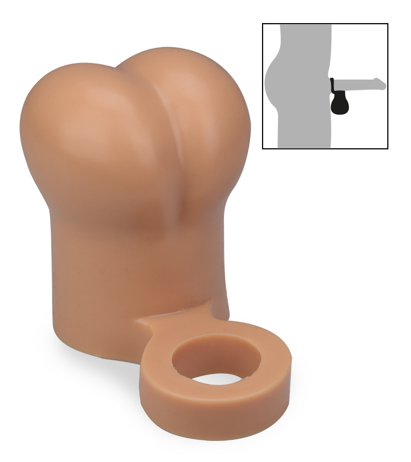 Cockring mit Hodenmanschette Austin 4 cm