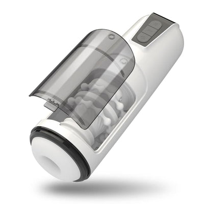 White Vibe – Automatischer, wasserdichter Stretch-Masturbator mit 7 Vibrationsmodi für Männer