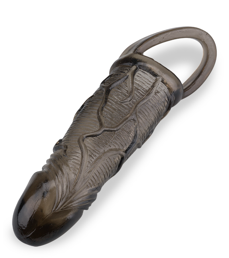 Dehnbare Penishülle mit Hodenring