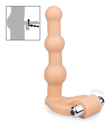Dildo mit Kugelschaft und Penisring