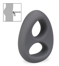 Laden Sie das Bild in den Galerie-Viewer, Doppel-Cockring aus medizinischem Silikon Noot