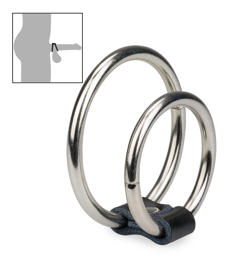 Doppel-Cockring aus Metall