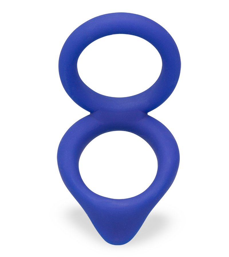 Doppel-Cockring aus Silikon Moon