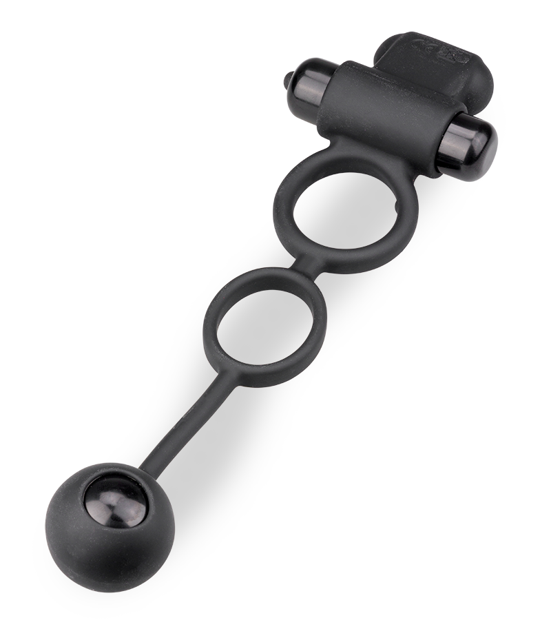 Doppel-Cockring mit Vibration und Analkugel