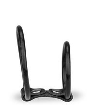 Laden Sie das Bild in den Galerie-Viewer, Doppel-Penisring aus Silikon und Kunstleder