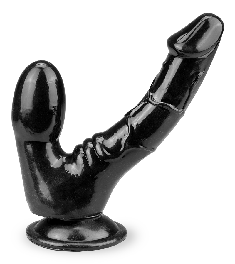 Doppeldildo mit Saugfuß Stallion