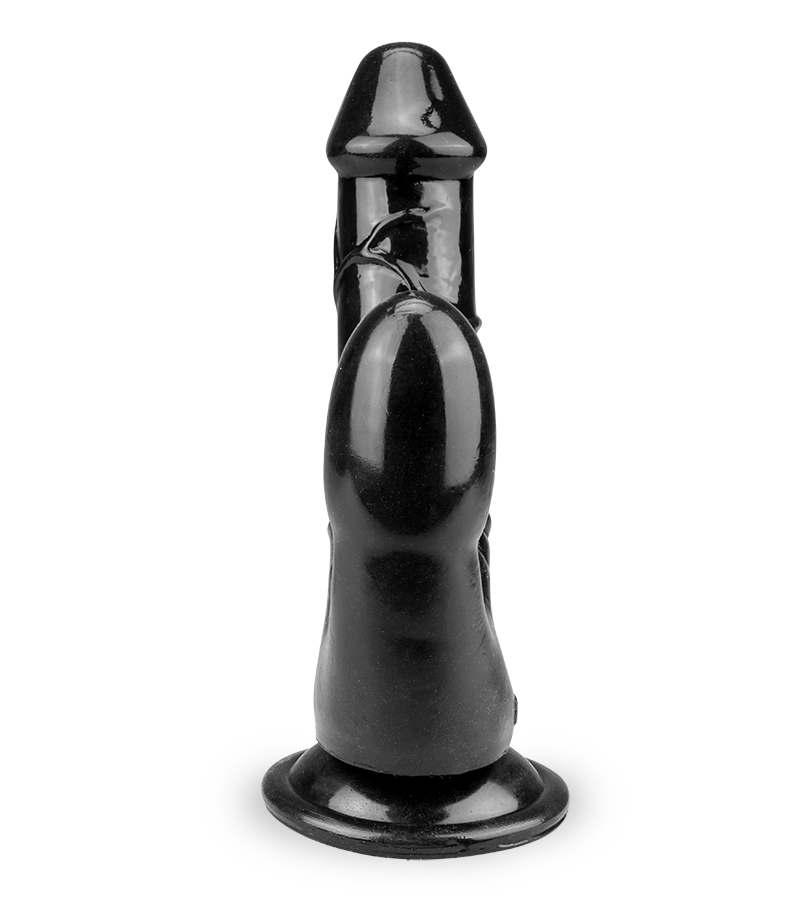 Doppeldildo mit Saugfuß Stallion