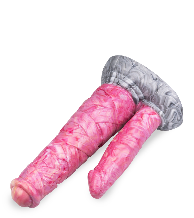 Doppeldildo mit Saugnapf Zentaur