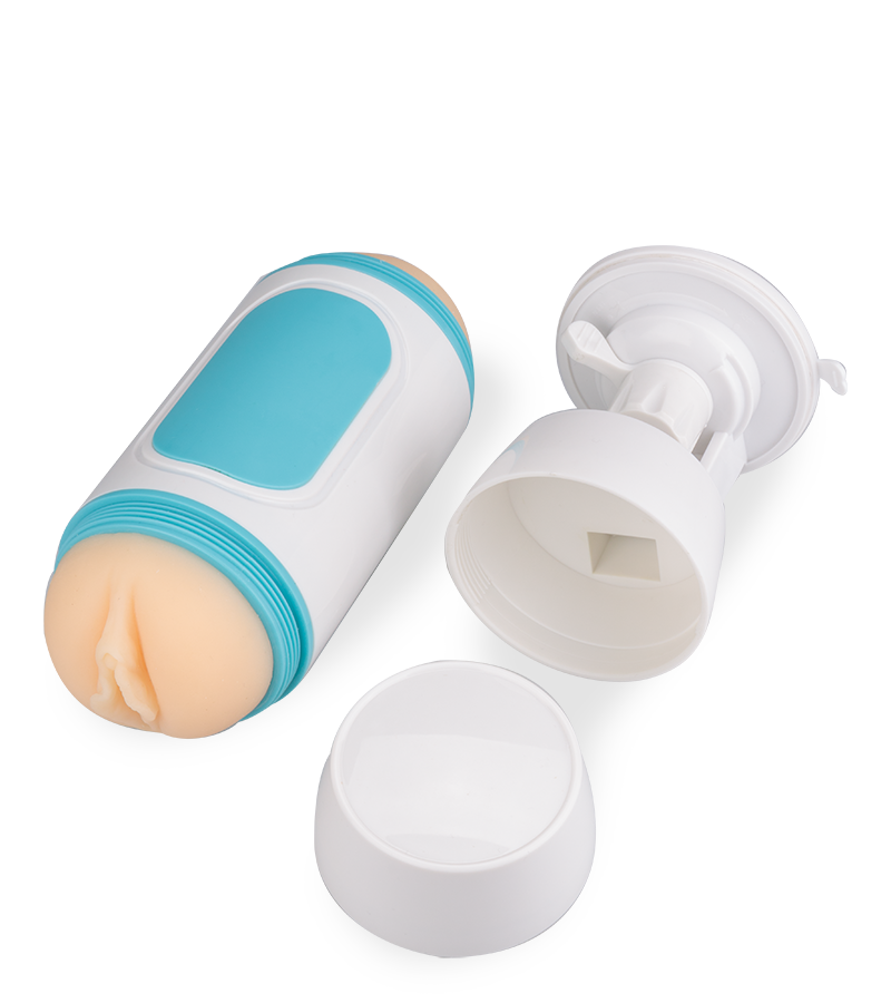 Double-Hole-Masturbator mit Saugfuß Sometimes