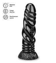 Laden Sie das Bild in den Galerie-Viewer, Dragon Dildo mit Saugnapf 20,5 cm