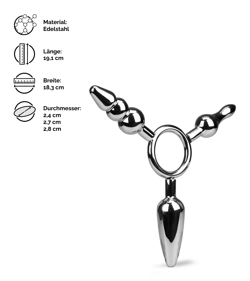 Dreifach-Analplug Geode