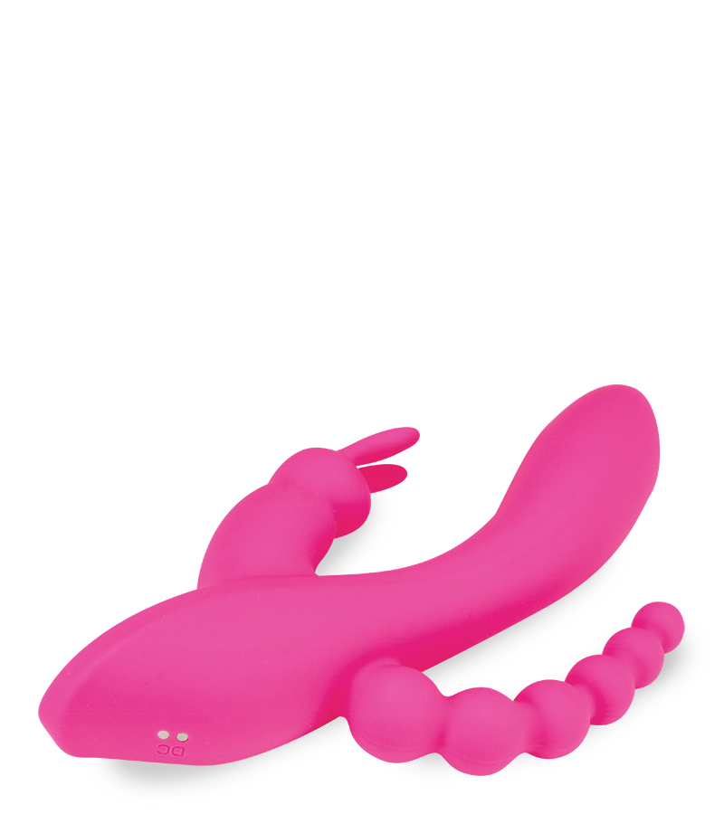 Dreifach-Rabbit mit Analkugeln