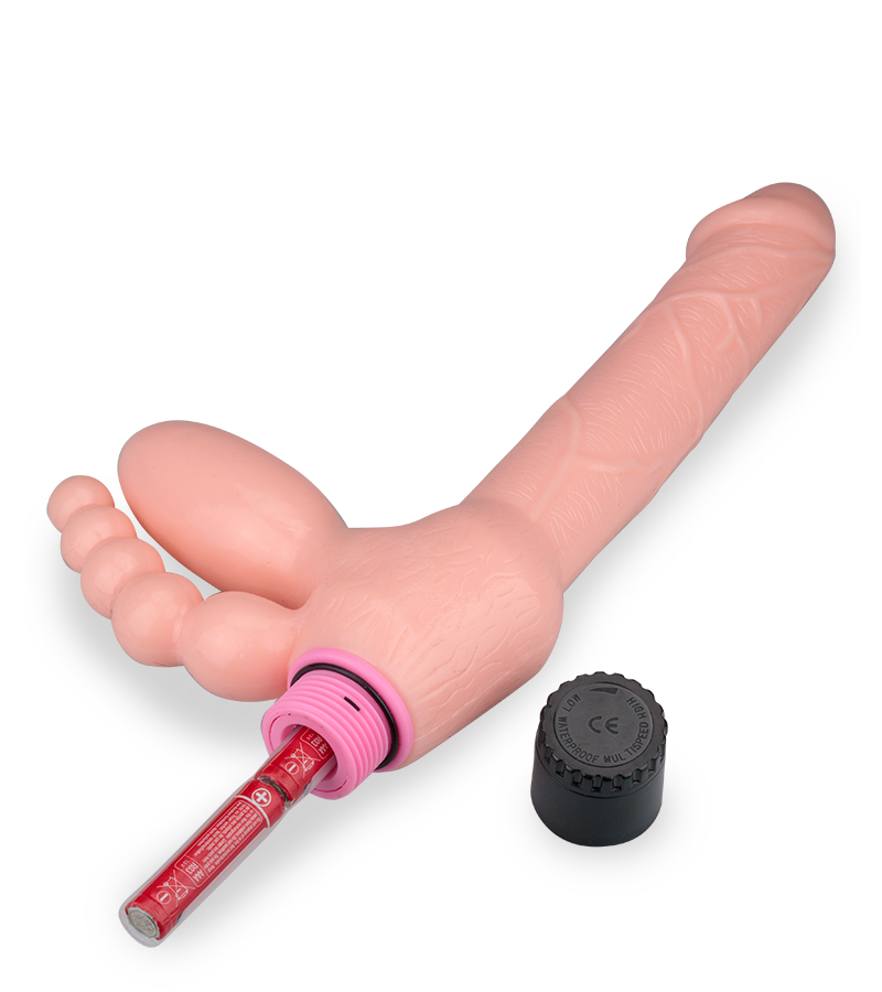 Dreifachdildo mit Vibration