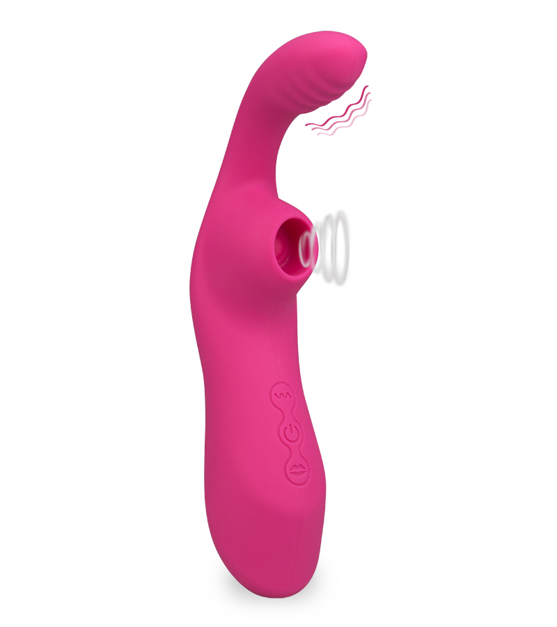 Druckwellenstimulator mit Innendildo Diva