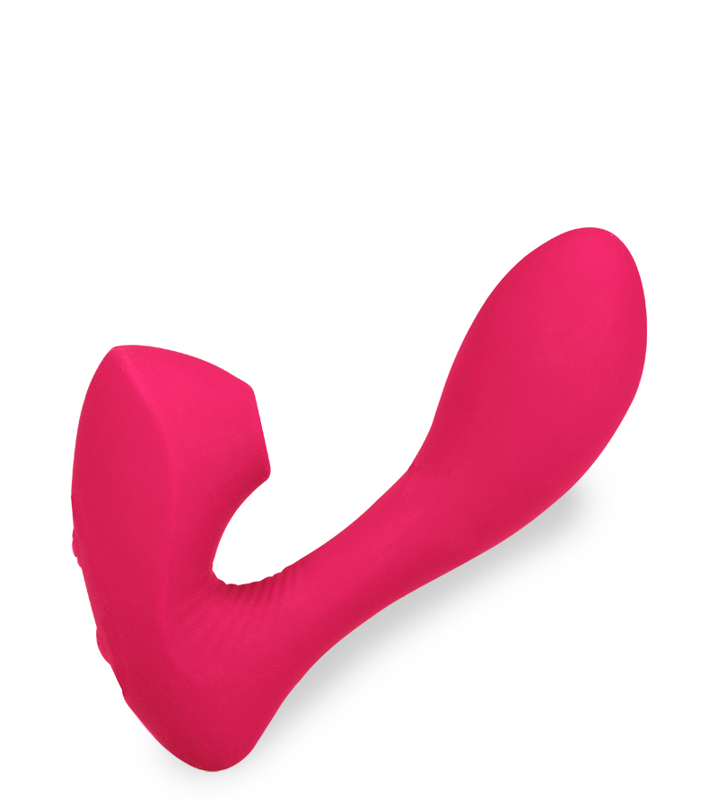 Druckwellenstimulator mit Innendildo Fame