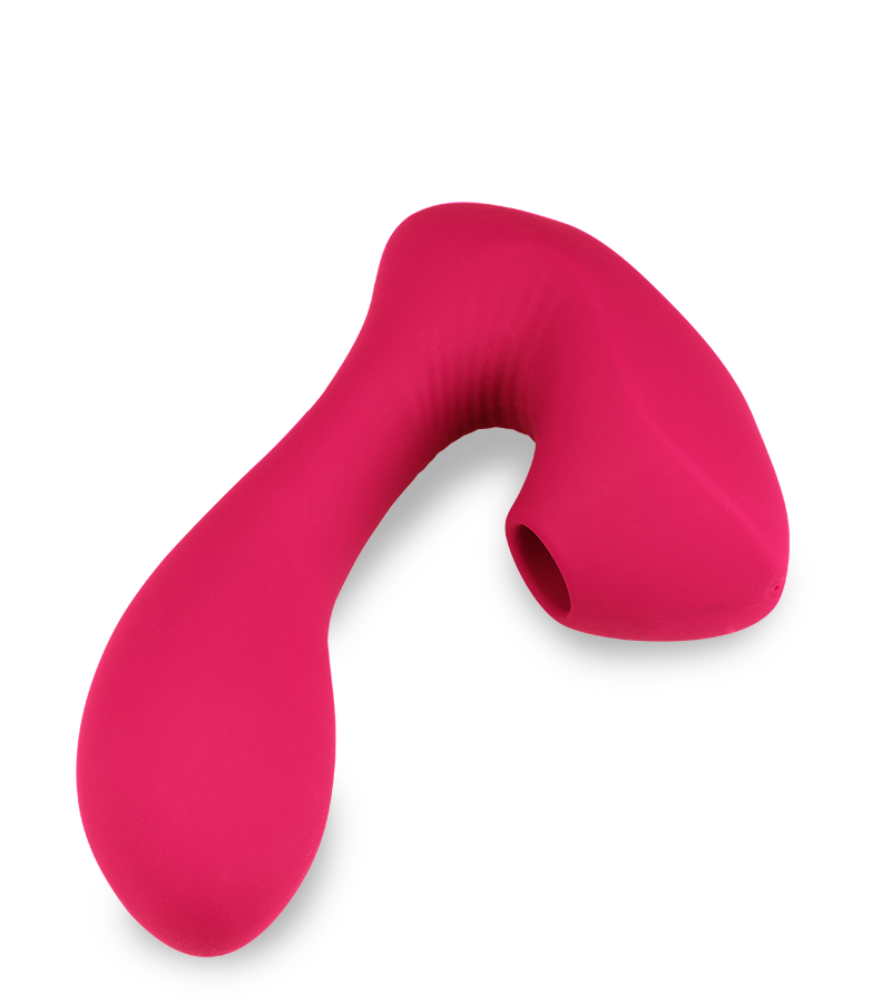 Druckwellenstimulator mit Innendildo Fame