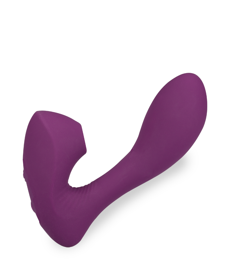 Druckwellenstimulator mit Innendildo Fame