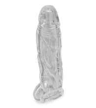 Laden Sie das Bild in den Galerie-Viewer, Durchsichtige Penishülle mit Hodenring