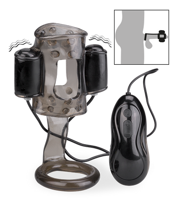 Eichelvibrator mit Cockring Tio