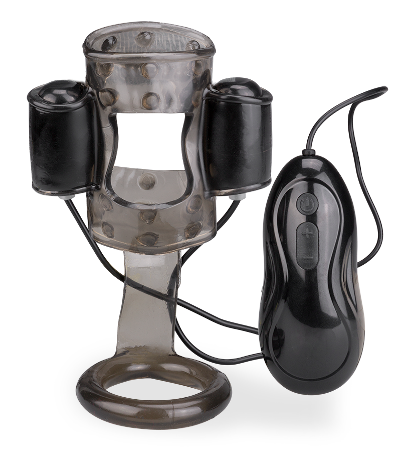 Eichelvibrator mit Cockring Tio