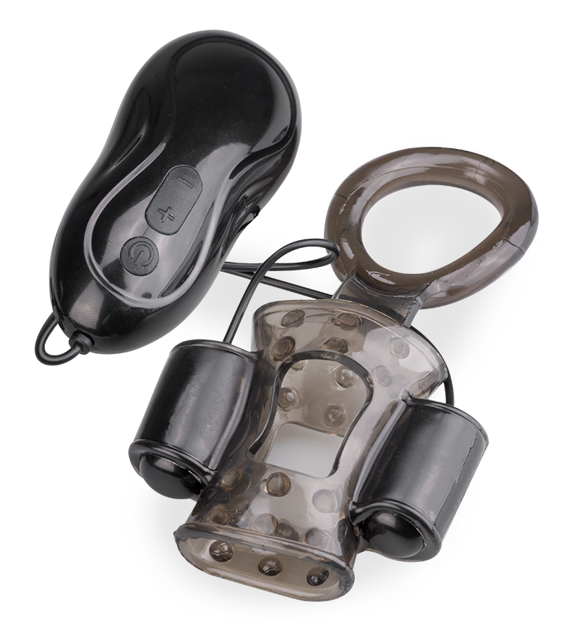 Eichelvibrator mit Cockring Tio