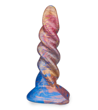 Laden Sie das Bild in den Galerie-Viewer, Einhorn-Dildo mit Saugnapf 22 cm