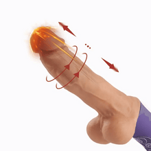 Laden Sie das Bild in den Galerie-Viewer, Veilchen 4 IN 1 Realistischer Dildo 6 Stoßen 10 Vibrieren Dildovibrator