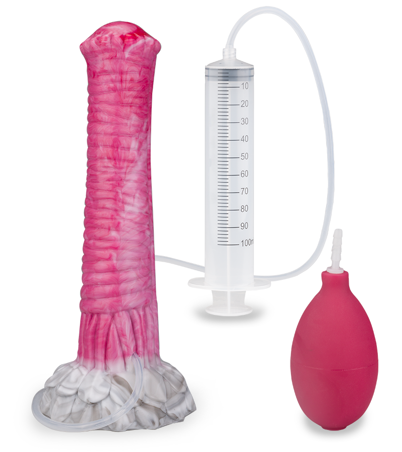 Fantasy-Spritzdildo mit Saugnapf Sleipnir