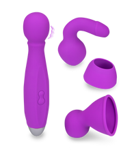 Laden Sie das Bild in den Galerie-Viewer, Fantasy Wand Vibrator Bowling mit 3 Aufsätzen