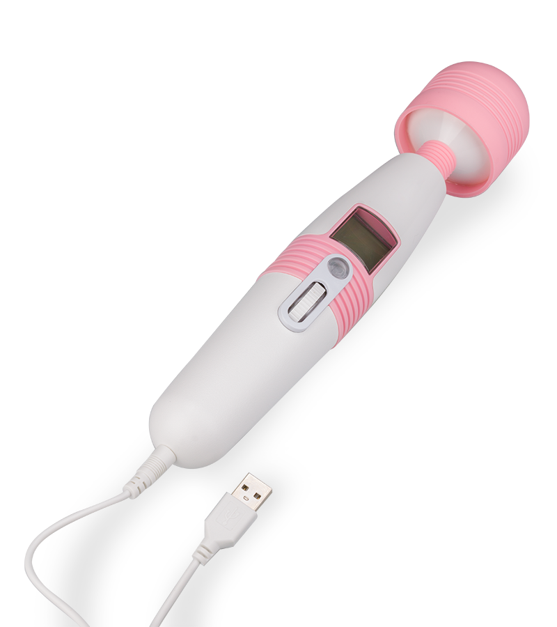 Fantasy-Wand-Vibrator mit digitalem Display Wandy