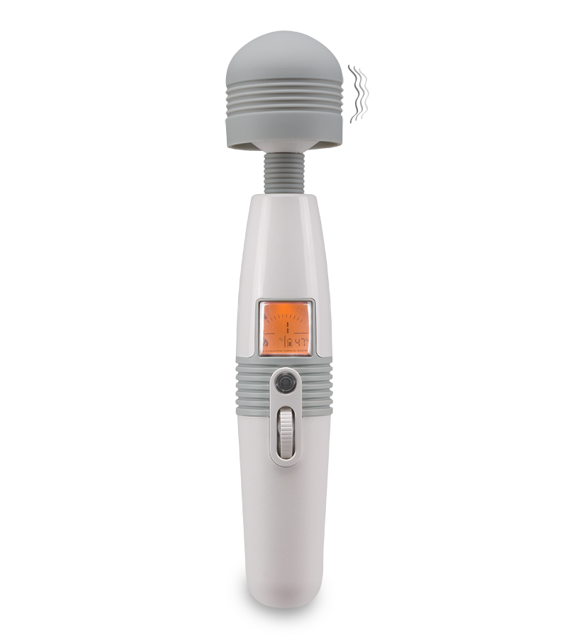 Fantasy-Wand-Vibrator mit digitalem Display Wandy