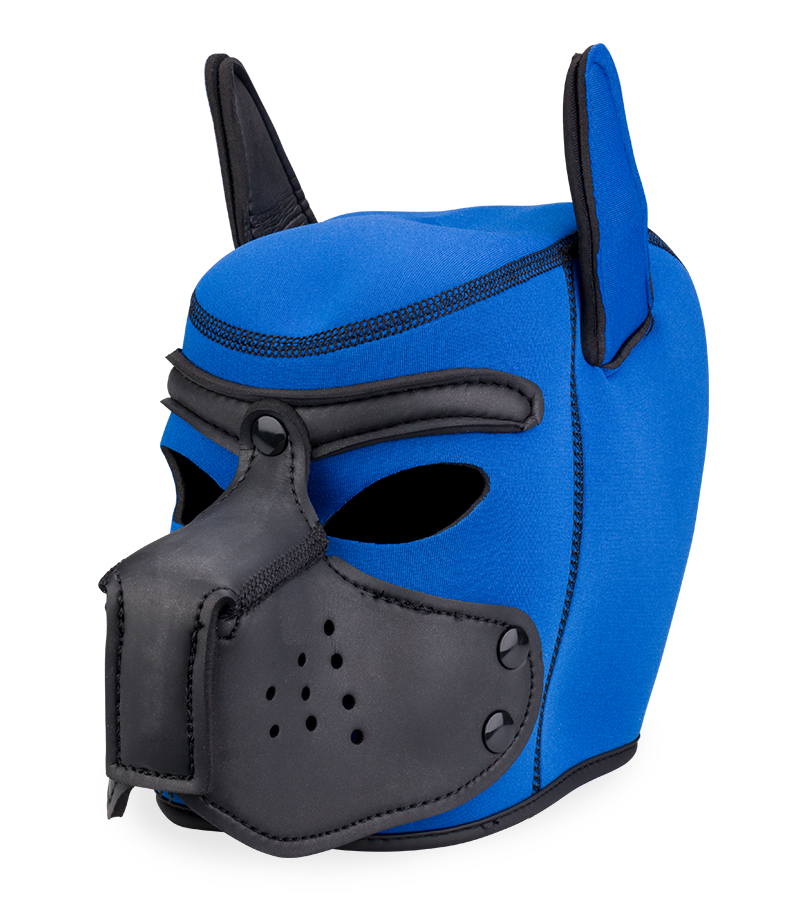 Farbige Puppy-Play-Hundemaske aus Neopren