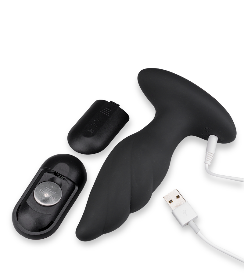 Ferngesteuerter Analplug mit Vibration Aïnata